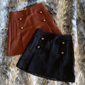 NWT Express Mini Skirt Lot: Black & Brown - Sz 00
